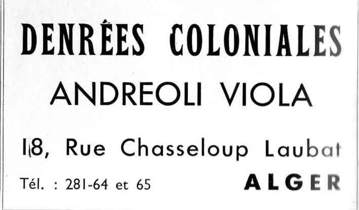 denrees coloniales,andreoli viola,rampe laubat