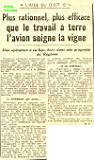 l'avion soigne la vigne