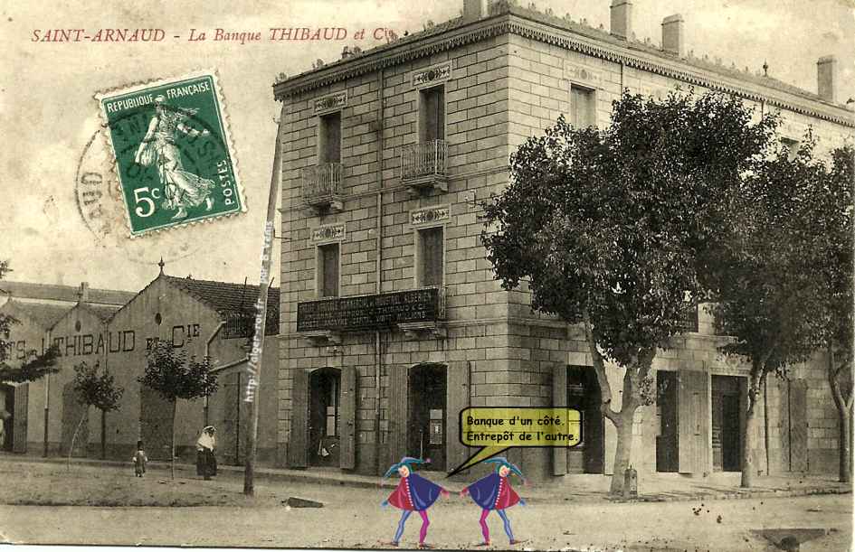 La banque Thibaud et entrepôts.