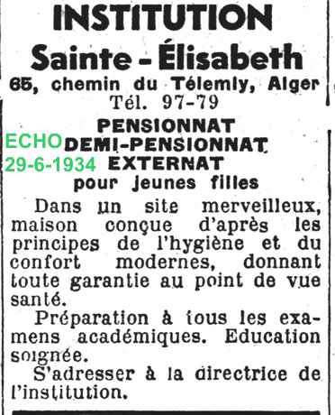 INSTITUTION SAINTE ELISABETH