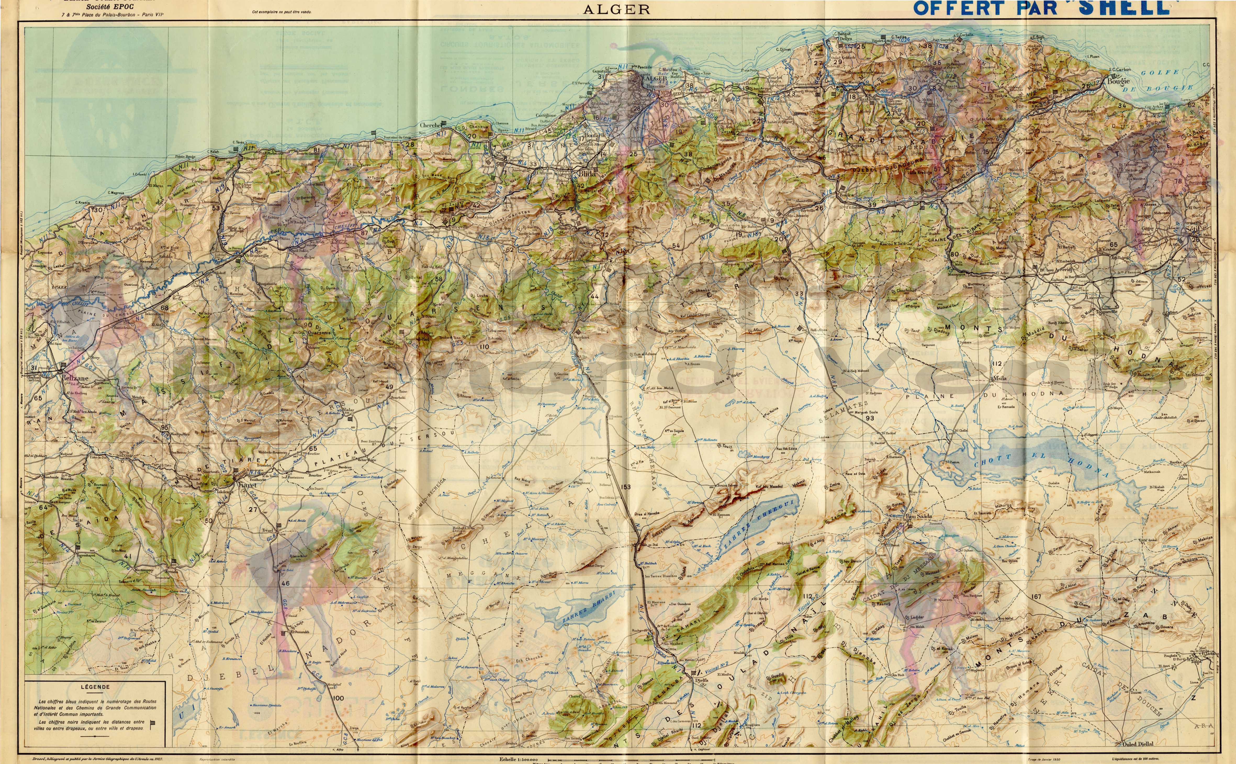 carte touristique