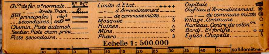 Légende et échelle