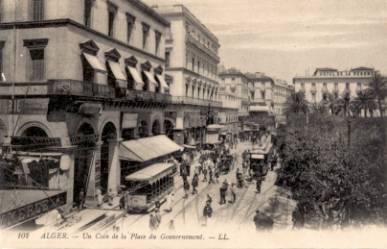 ALGER Un Coin de la Place du Gouvernement