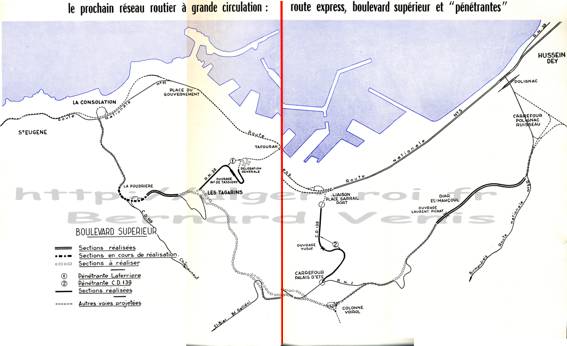 Le prochain réseau routier à grande circulation : route express, boulevard supérieur et "pénétrantes"