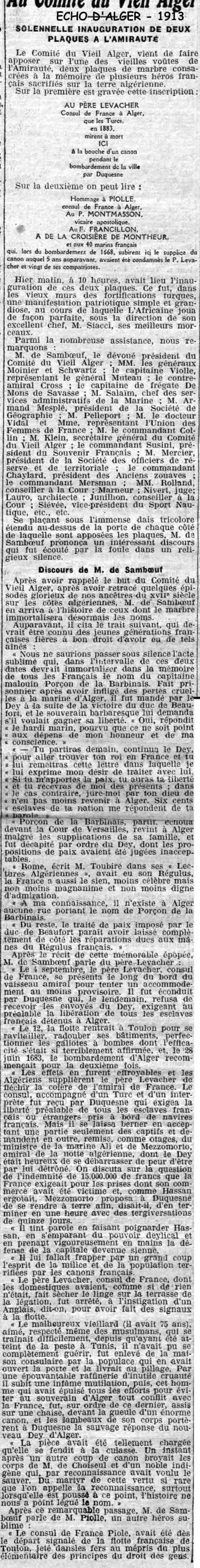 article du journal, inauguration