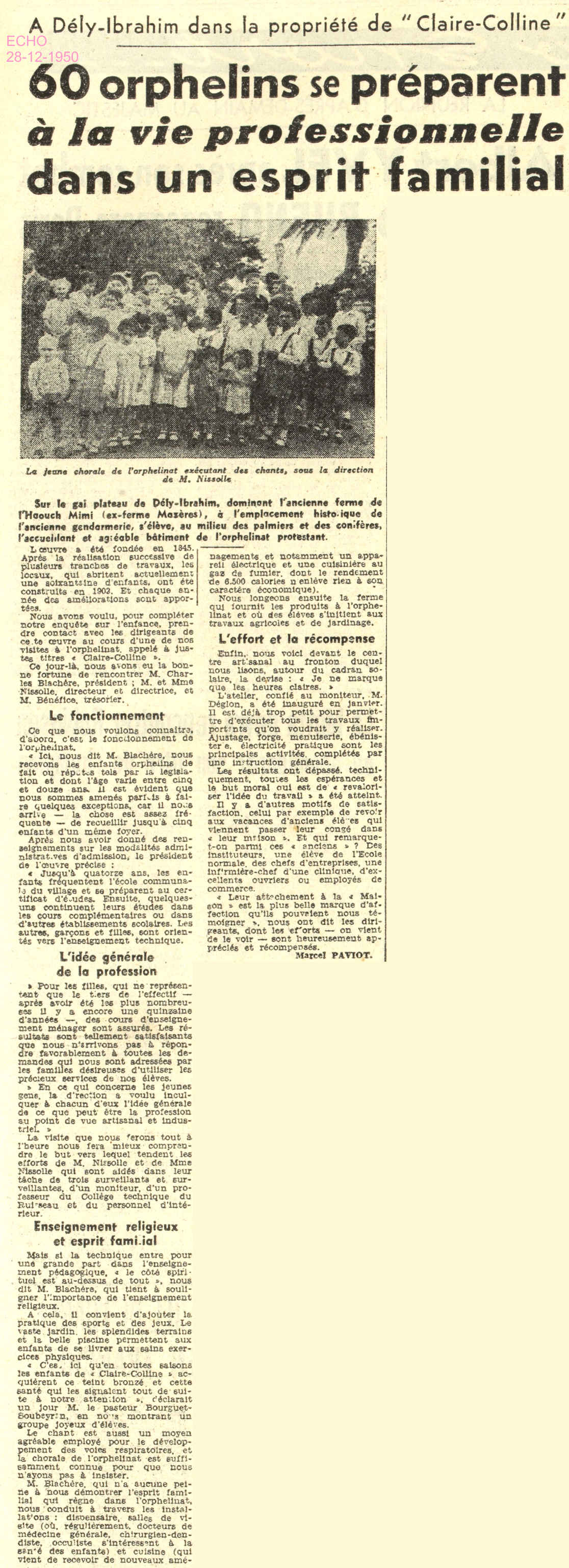 A Dély-Ibrahim dans la propriété de " Claire-Colline "