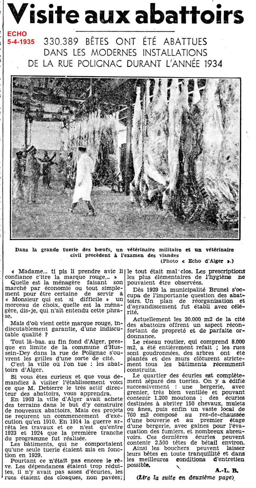 ABATTOIR :visite