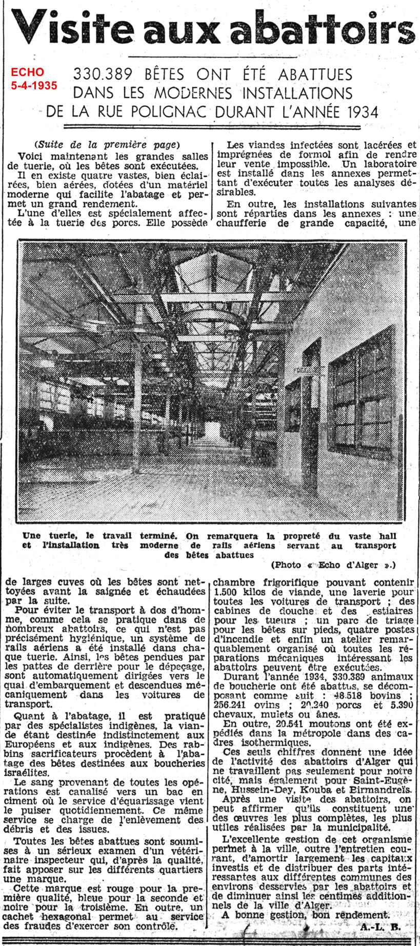 ABATTOIR :visite