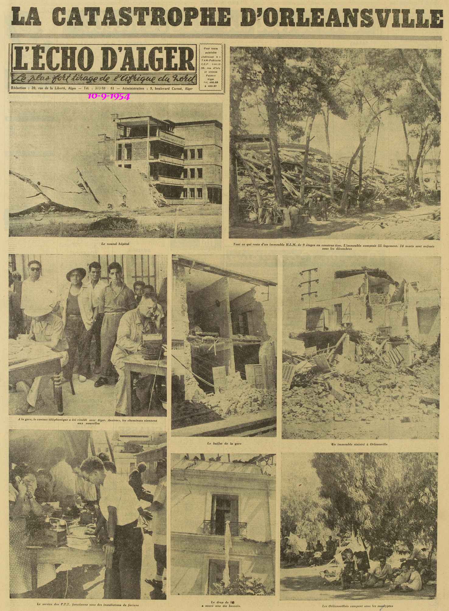 Plus de 1.000 morts dénombrés hier dans le tremblement de terre d’ORLEANSVILLE