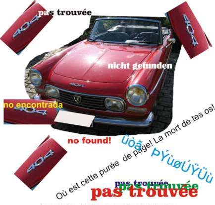 erreur 404 peugeot